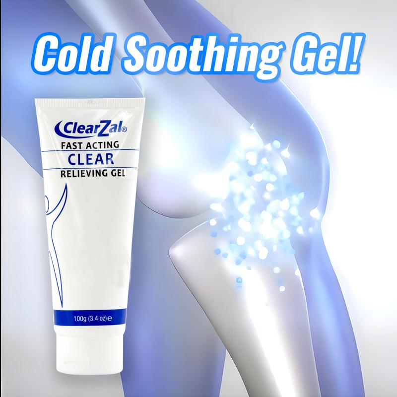 Clearzal  Soothing Cooling Gel 100g,  Relieving Body Gel, Cooling with Menthol and Frankincense, Cooling Massage Gel Cool and relax muscles, joints, waist, knees, shoulders and neck, and eliminate swelling