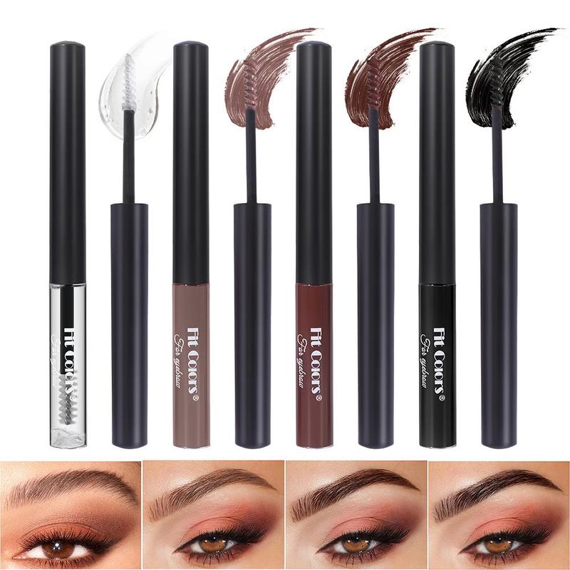 Long Lasting Eyebrow Gel, 2 Counts Waterproof Eyebrow Styling Gel, Natural Eyebrow Makeup Tool for Women & Girls