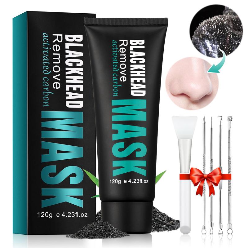 Bamboo Charcoal Blackhead Remover Mask Deep Cleansing Purifying Peel-off Facial 120g Unisex Skincare Removal Smooth Clear