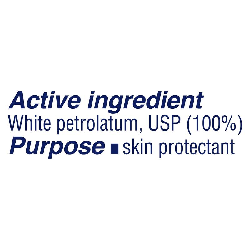 Vaseline 100% Pure Petroleum Jelly Original Unscented Body Moisturizer for All Skin Dryness, 1.75 oz - Pack of 4