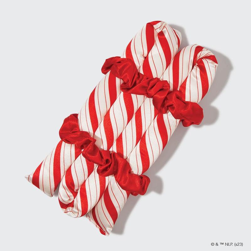 elf x Kitsch Satin Heatless Curling Set - Candy Cane