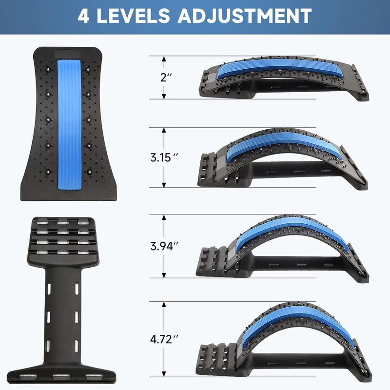 Back Stretcher & Cracker Device for Lower Back Pain Relief, Spine Board for Lumbar Support.