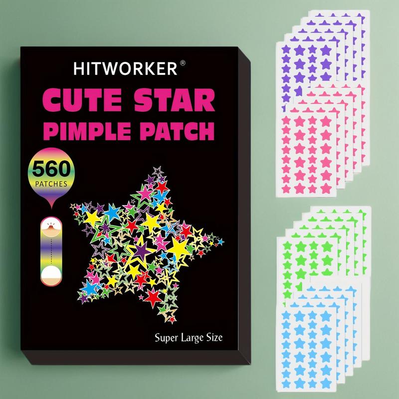 Star Shaped Hydrocolloid Acne Patches, 560pcs box Invisible Acne Cover Patches, Skin Care Products for All Skin Types, Acnetreatment