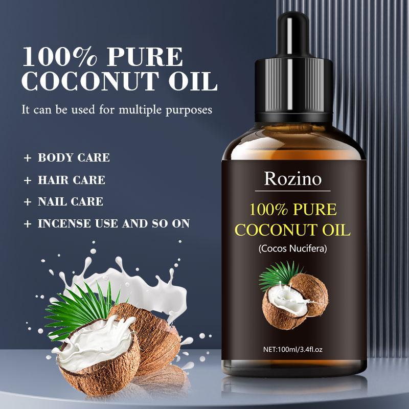 Coconut Oil, 2 Boxes Deeply Nourishing & Moisturizing Skin Care Oil, Hydrating Skin Care Product for Women & Men All Skin Types