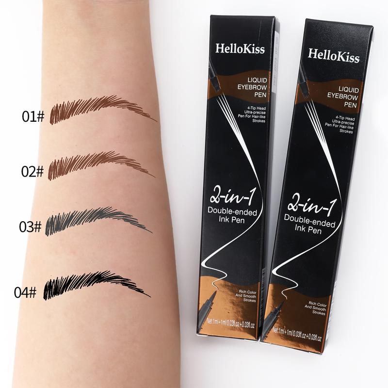 Microblading Eyebrow Pen eyebrow pencil,2 in 1 Magic makeup brow pencil eyebrow brush,3d eyebrow pencil waterproof eyebrow pencil,Create Natural-Looking Brows eye brow tinting