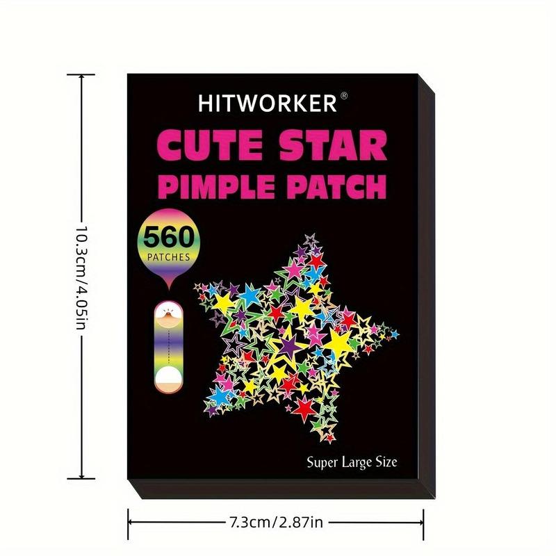 Star Shaped Hydrocolloid Acne Patches, 560pcs box Invisible Acne Cover Patches, Skin Care Products for All Skin Types, Acnetreatment