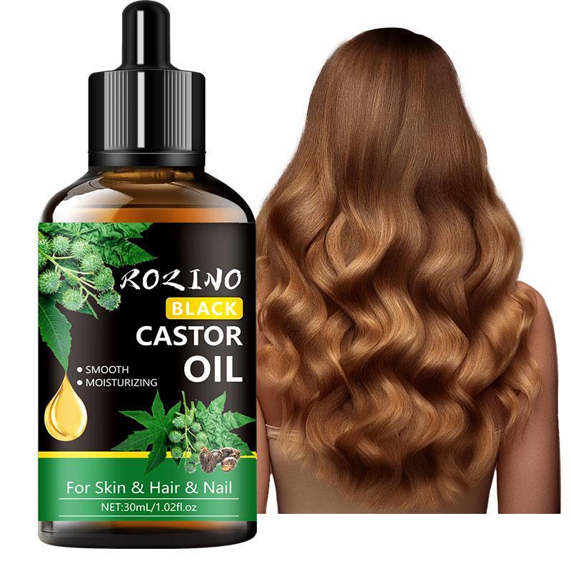 30ml Black Castor Oil, Deeply Moisturizing Skincare Oil, Massage Oil for Whole Body, Hydrating Body Care Oil for Skin & Hair