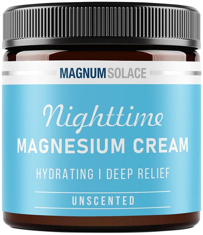 Magnesium Cream – Hydrating Nighttime Magnesium Cream – Apply to Legs, Arms or Chest - Topical Magnesium Chloride – USA Made and Safe for Kids