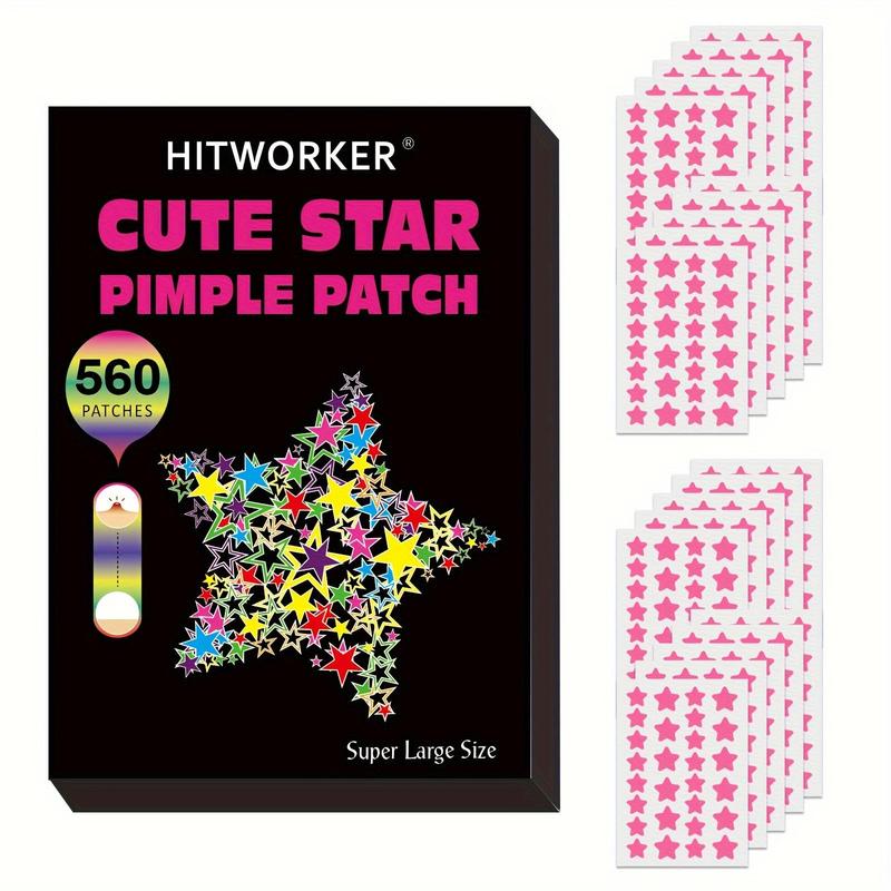 Star Shaped Hydrocolloid Acne Patches, 560pcs box Invisible Acne Cover Patches, Skin Care Products for All Skin Types, Acnetreatment