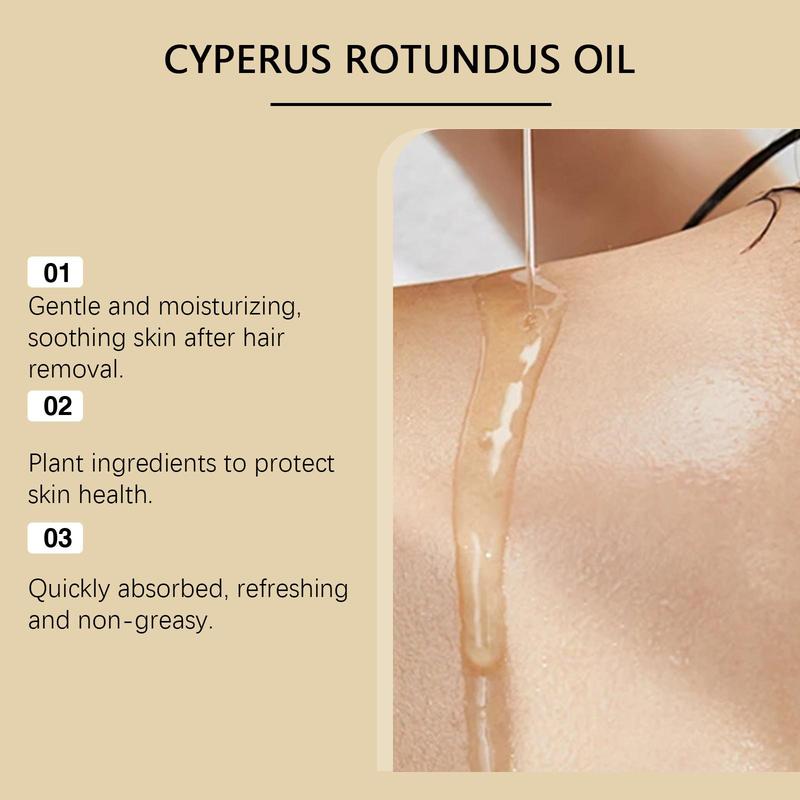 Cyperus Rotundus Oil with Dropper, Cyperus Rotundus Oil for Hair Removal, Reducing Body Hair Growth, Moisturize and Nourish for Skin