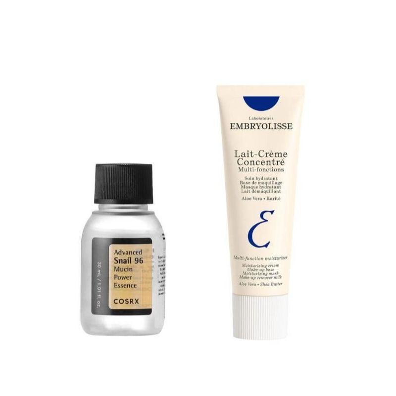 CosRX - Advanced Snail 96 Mucin & Embryolisse Lait-Crème Concentré Bundle Skincare Comfort Hydrate Moisturizer