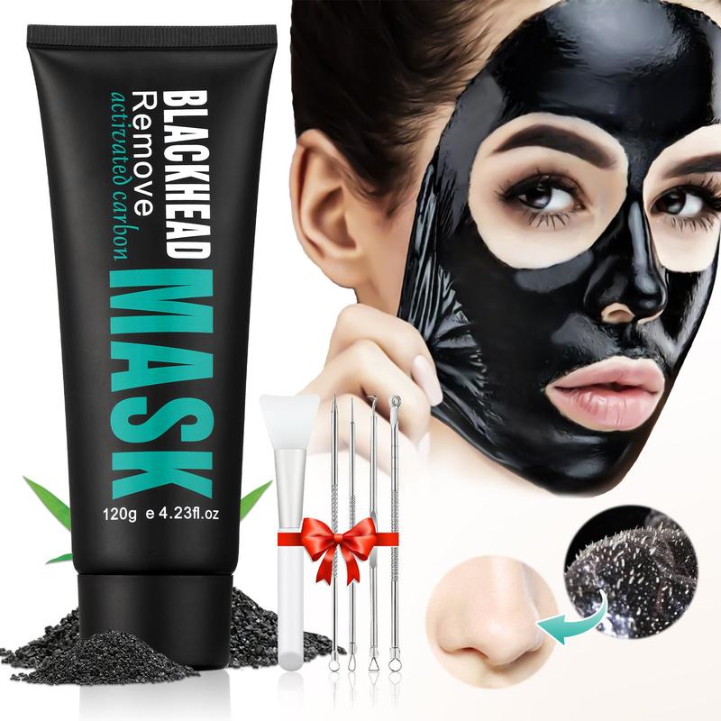 Bamboo Charcoal Blackhead Remover Mask Deep Cleansing Purifying Peel-off Facial 120g Unisex Skincare Removal Smooth Clear