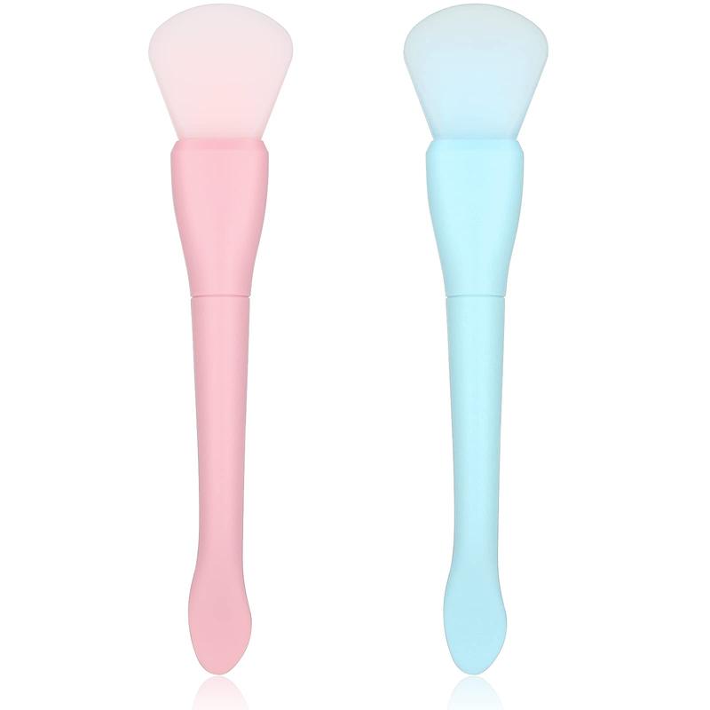 2PCS Silicone Face Mask Brush Applicator Soft Face Mask Applicator Face Mask Spatula Facial Mask Brush Skincare Applicator for Mud, Clay