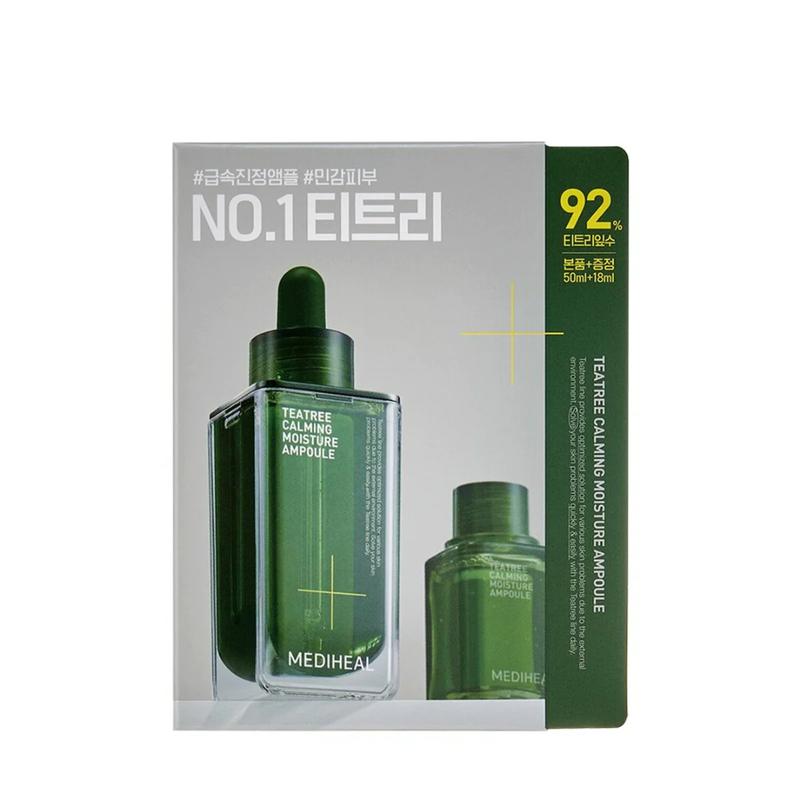 MEDIHEAL OFFICIAL Teatree Calming Moisture Soothing Skincare Ampoule Blemish Cleansing