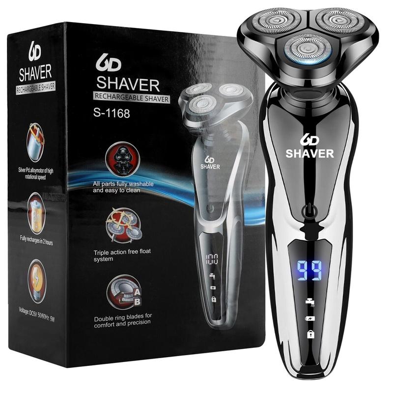 Electric Razor for Men, Electric Shaver for Men, Waterproof Wet Dry Cordless Shaver, Rechargeable Razor for Men Face