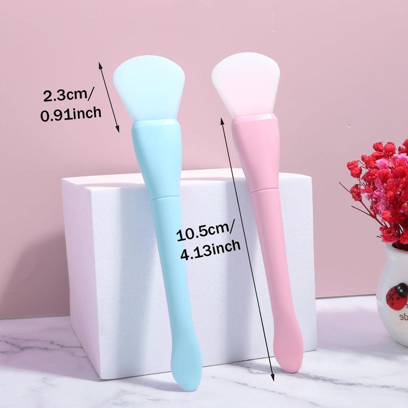 2PCS Silicone Face Mask Brush Applicator Soft Face Mask Applicator Face Mask Spatula Facial Mask Brush Skincare Applicator for Mud, Clay