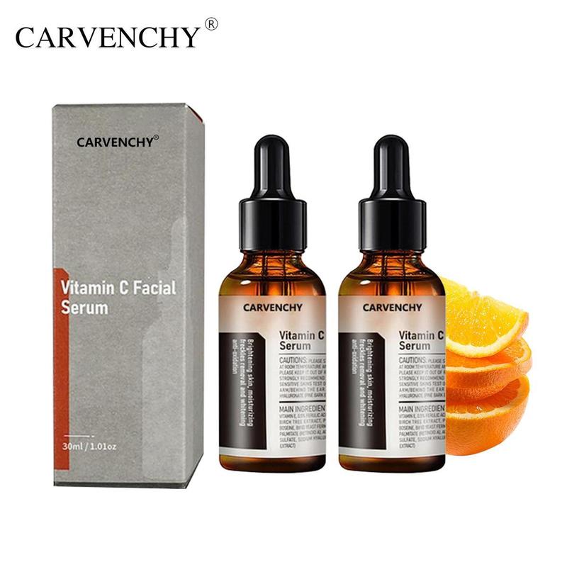 Vitamin C Facial Serum Essence for Radiant Skin, Available in 30ml & 60ml Sizes | Gentle Acne Care with B3-Infused Skincare Cleanser