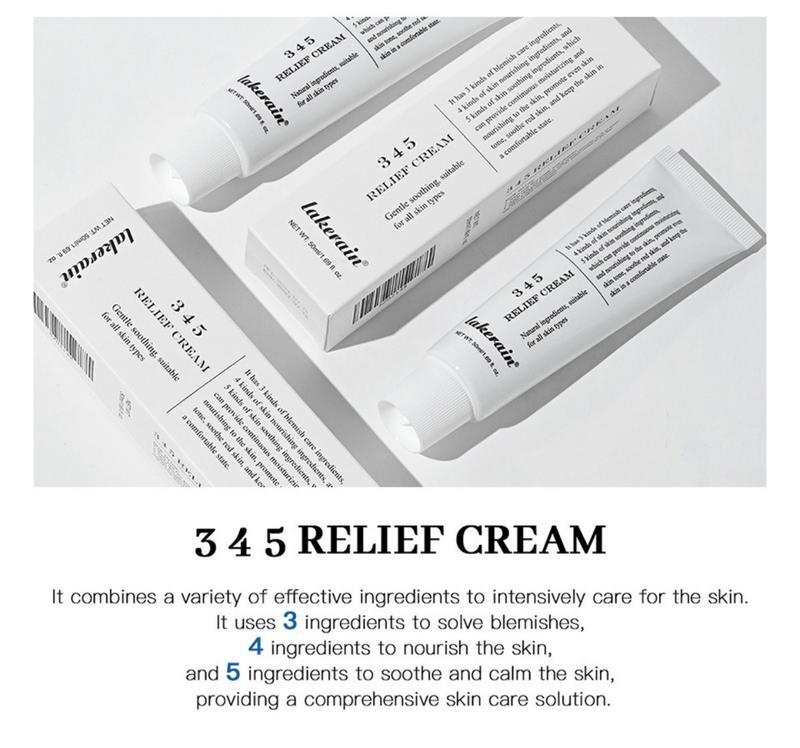 345 Relief Cream (50ml), Post Acne Cream Moisturizers Skincare