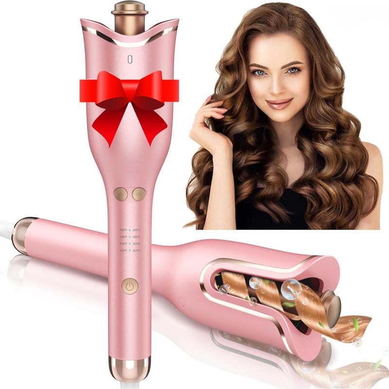 Automatic Rotating Curling Iron, Portable Electric Hair Curler, Negative Ion Curling Iron, Hair Styling Tool for Home & Travel