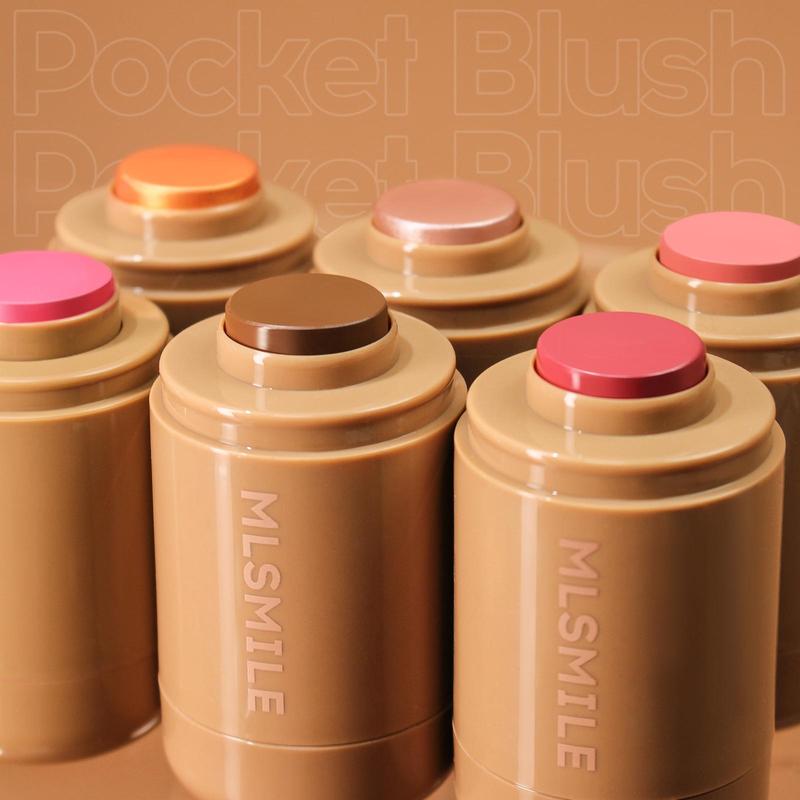 Long Lasting Blush Stick, 1 Box Multipurpose Blush for Lips & Cheeks, Moisturizing Blush and Highlighter, Suitable for All Skin Types