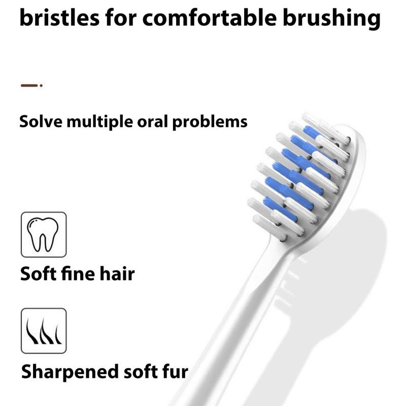 Electric Toothbrush with Replaceable Brush Heads without Battery, Waterproof Tooth Cleaning Toothbrush, Daily Oral Care Products