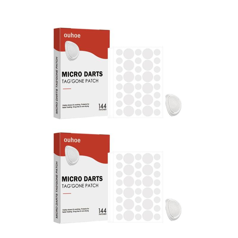 Micro Dots Acne Patches, 2 Boxes(144pcs box) Pimple Covering Stickers, Hydrocolloid Acne Patches, Skin Care Products for Women & Men