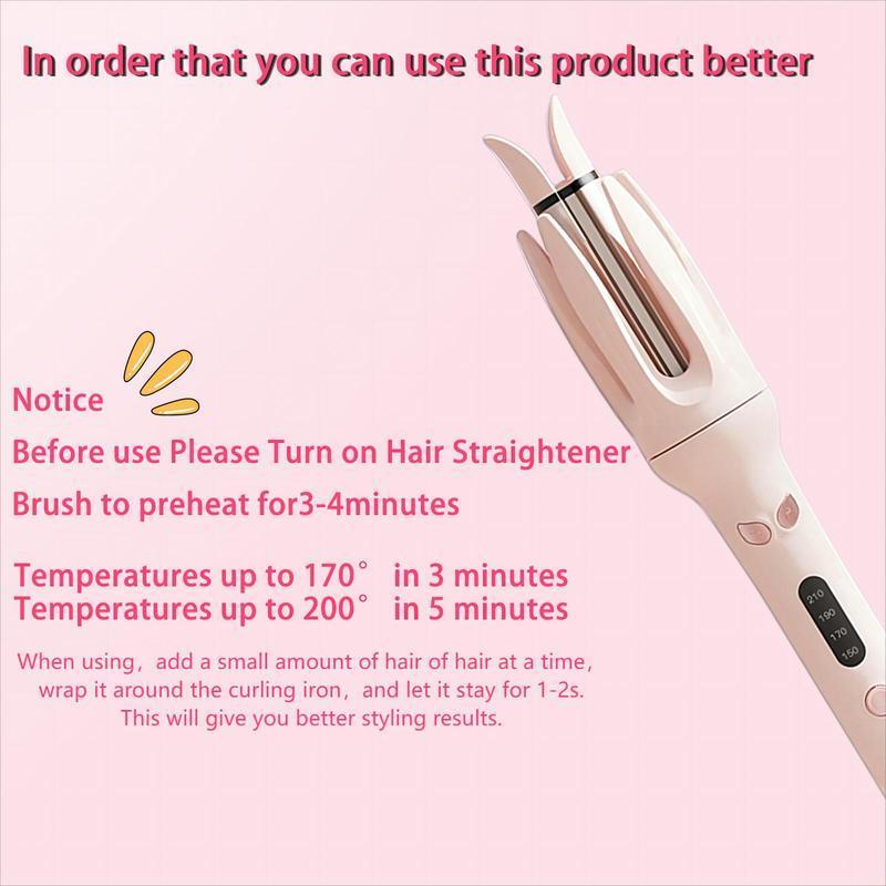 Automatic Curling Iron, Electric Rotating Curling Wand, Hair Styling Tool for Women & Girls, Professional Hair Styling Tool for Home & Salon Use