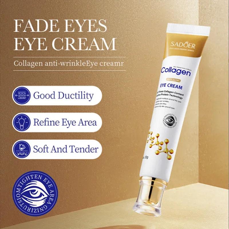 Instant Eye Bag Removal Cream Collagen Anti Dark Circle Puffiness Brighten Eye Care Anti-Wrinkle Firming Skin Fade Fine Lines