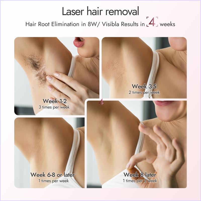 NAiSiGOO Pro Laser Hair Removal Ice Cooling, Painless IPL Laser Hair Removal Device At-Home Permanent ipl  device Portable IPL Smooth Comfort IPL Hair hair  remival