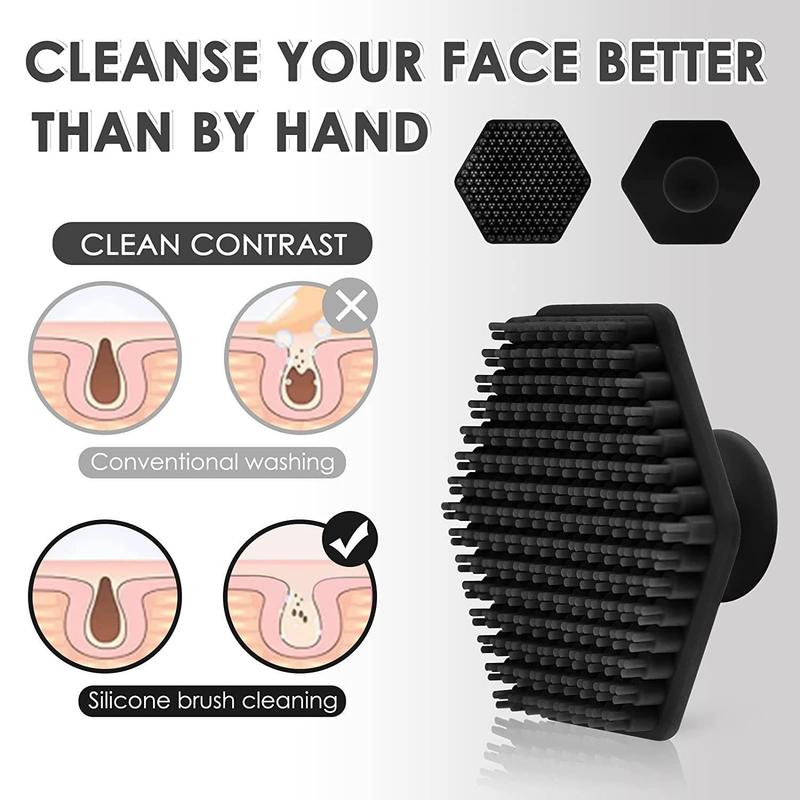 Silicone Facial Skincare Cleansing Brush, Gentle Face Scrubber, Professional Skincare Tools for Daily Use, Lightweight Facial Pore Cleaner, Christmas Gift