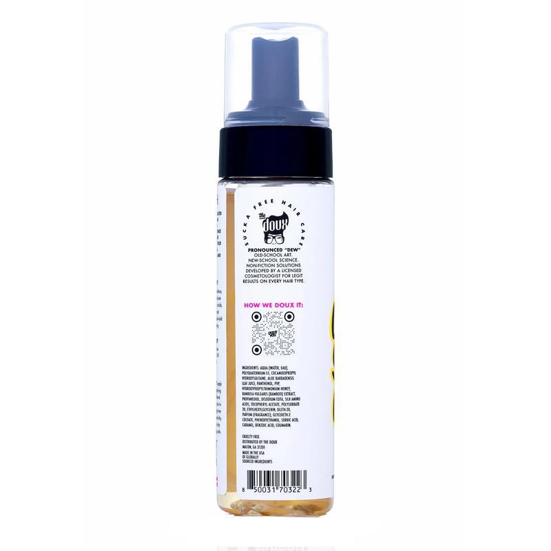 The Doux Bee Girl Crazy-Sexy-Curl Honey Setting Foam 7 oz., For All Hair Types - Frizzy Hair, Moisturizing, Gel Haircare Repairing