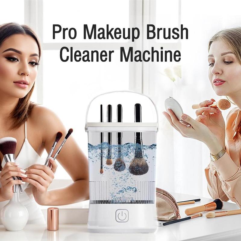 Electric Makeup Brush Cleaner, 1 Box Makeup Brush Cleaner Machine, Beauty Blender Cleaners for Makeup Brush All Size, Travel-friendly Design