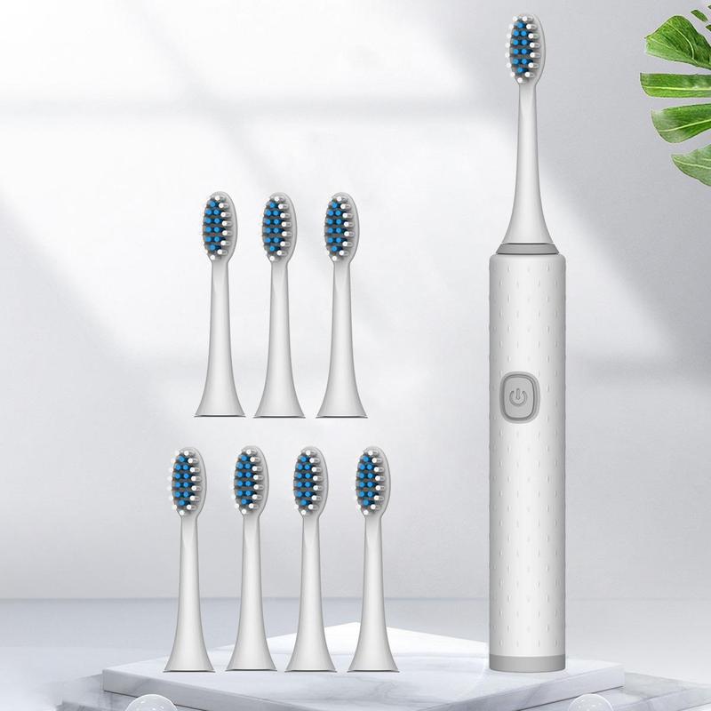 Electric Toothbrush with Replaceable Brush Heads without Battery, Waterproof Tooth Cleaning Toothbrush, Daily Oral Care Products