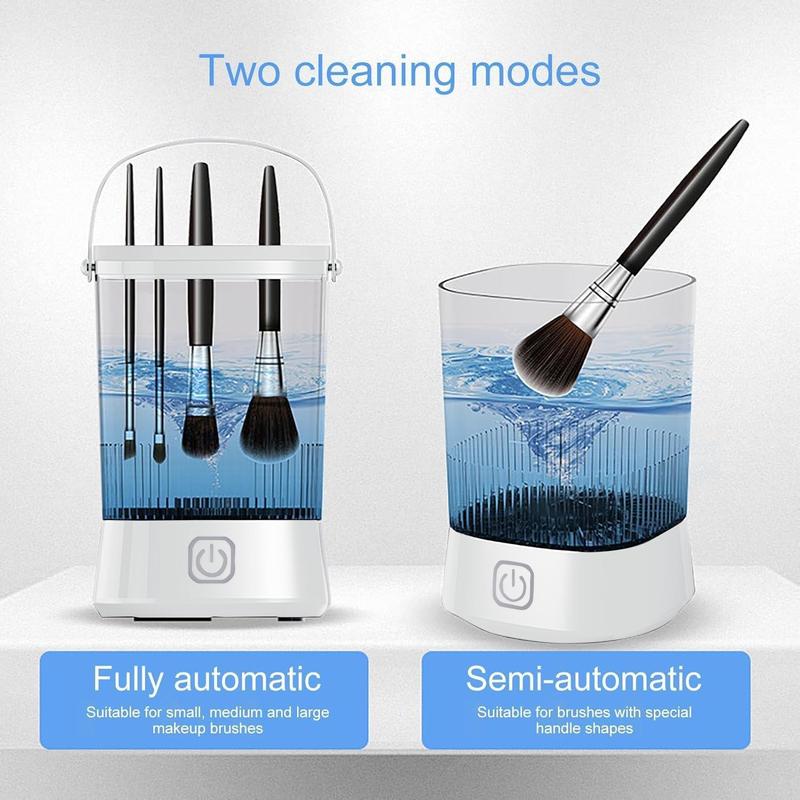 Electric Makeup Brush Cleaner, 1 Box Makeup Brush Cleaner Machine, Beauty Blender Cleaners for Makeup Brush All Size, Travel-friendly Design