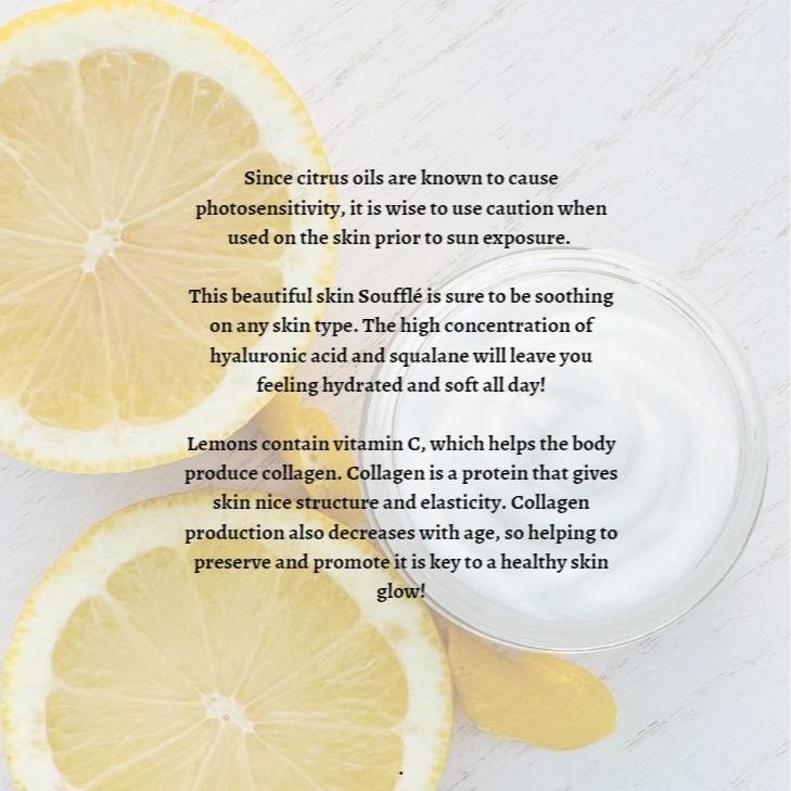 Lemon Butter -Face and Body Soufflé (Hyaluronic Acid | Squalane | Lemon Peel | Bakuchiol )