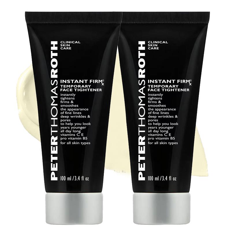 2 pcs Peter Thomas Roth | Instant FIRMx Temporary Face Tightener | Tighten Smoothes and Blurs Fine Lines Pores and Wrinkles, For All Skin Types, Skin Care, 100 ml (3.4 fl oz)