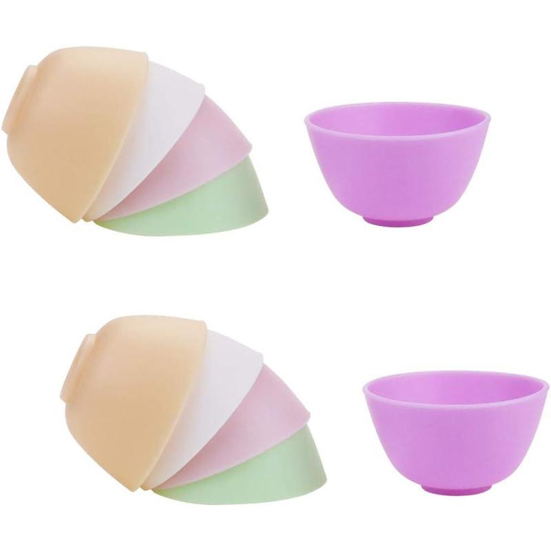 10 PCS Multi colorful Silicone Mixing Bowl,Reusable Prep and Serve Bowls Condiment Bowls Facial Mask Bowl for Skincare,DIY Craft