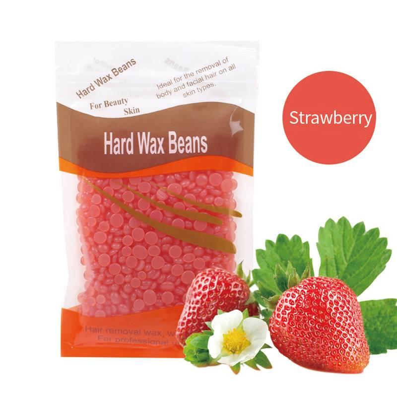 Hard Wax Beans, 1 Pack Hair Removal Wax Beans, Depilatory Hot Film Wax Pellet, Hair Removal Cream for Bikini Face Hair Legs Arm