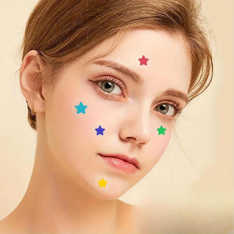 Colorful Star Shaped Acne Patches, 240pcs set Invisible Pimple Patches, Acne Covering Patches, Invisible Blemishes Covering Patches, Skin Care Products for Women & Men, Birthday Gifts, Pimple Patch Peel, Christmas Gift