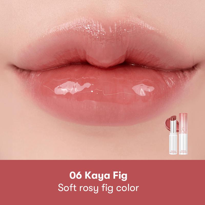 rom&nd Glasting Melting Lip Balm - Moisturizing & Shiny Lip Balm with Nourishing Lip Oil #06 Fig