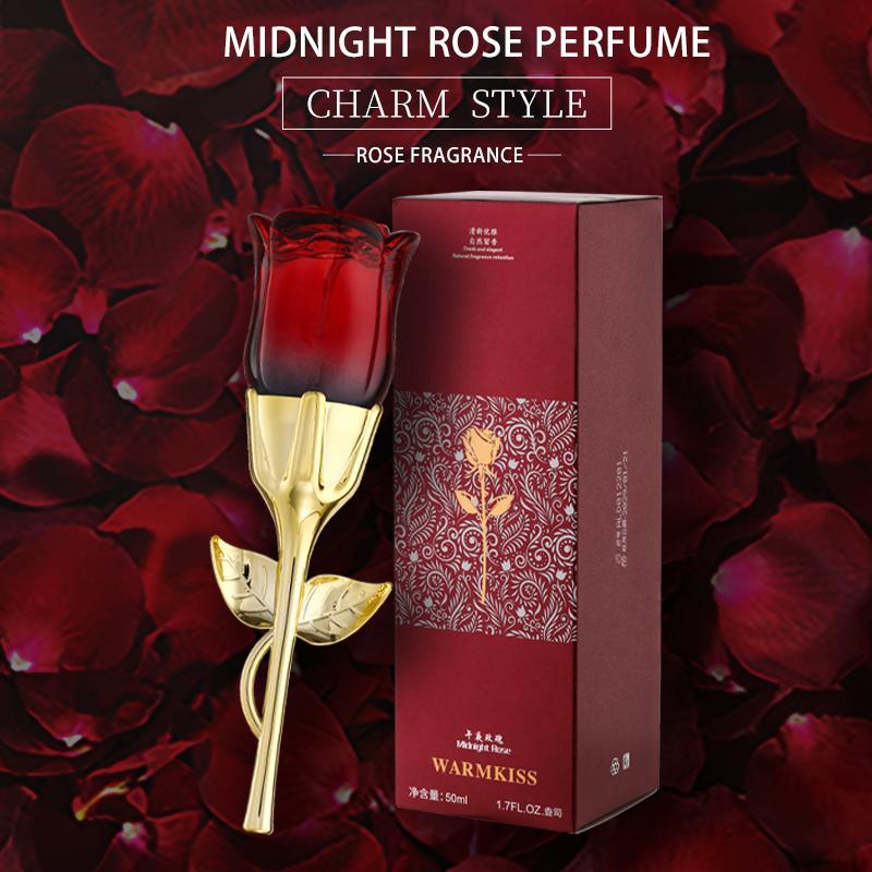 50ml Midnight Rose Perfume, Long Lasting Women's Perfume, Elegant Fragrance for Women, Gift for Girlfriend, Women's Perfume for Daily Wear, Perfume for Women