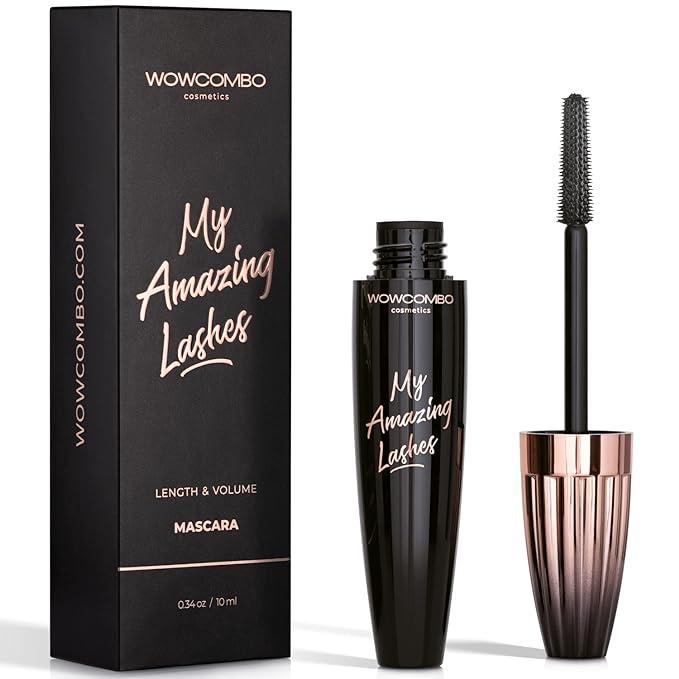 My Amazing Lashes Mascara - Volume and Length - Lengthening Mascara - Stays On All Day - Tubing Mascara for All Ages & Skin Types - Instantly Create The Look of Lash Extensions (BROWN BLACK)