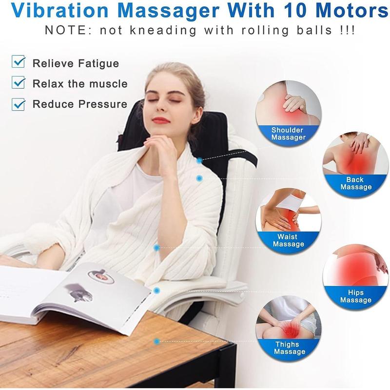 8Kinds Massage Seat Cushion Heated Back Neck Body Massager Chair For Home&Car Gift Comfort