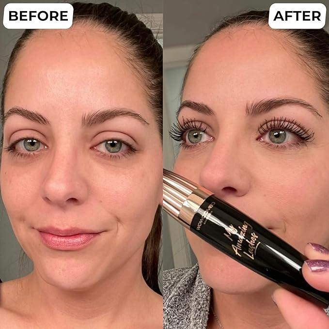 My Amazing Lashes Mascara - Volume and Length - Lengthening Mascara - Stays On All Day - Tubing Mascara for All Ages & Skin Types - Instantly Create The Look of Lash Extensions (BROWN BLACK)