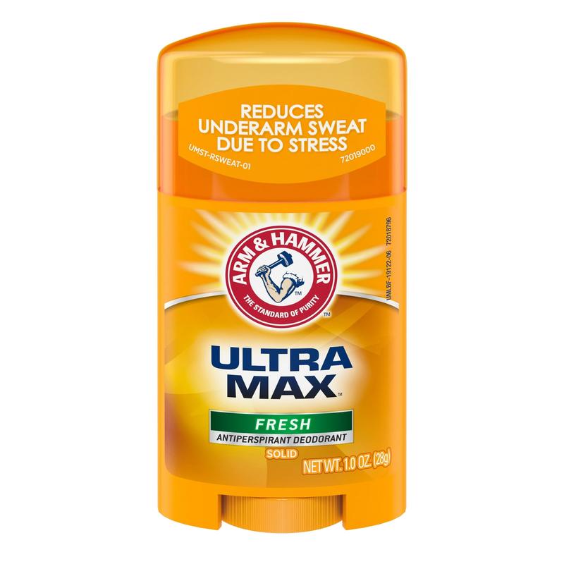 ARM & HAMMER ULTRA MAX, Solid Antiperspirant Deodorant, Travel Size, Fresh Scent 1 Ounce (Pack Of 3)