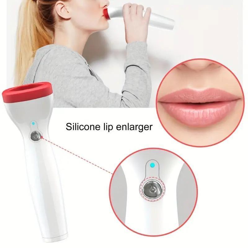 Electric Silicone Lip Plumper, 1 Box Rechargeable Lip Enhancer, Professional Facial Beauty Instrument for Women Home Use, Gift For Christmas & Fall, Winter Gift