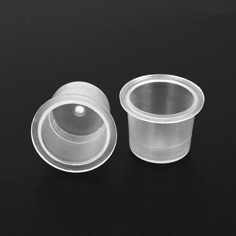 Tattoo Ink Cups 300PCS 14mm Medium Disposable Tattoo Pigment Caps Plastic for Tattooing Tattoo MachineTattoo Supplies Tattoo Needles Tattoo Kits