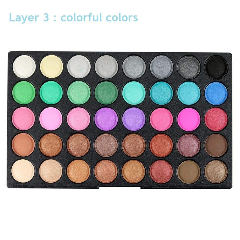 120 Vivid Colors Mini Eyeshadow Palette Matte and Shimmer - Professional 3 Layers Bright and Warm Colorful Eye Shadow Palette Makeup Set (120 colors)