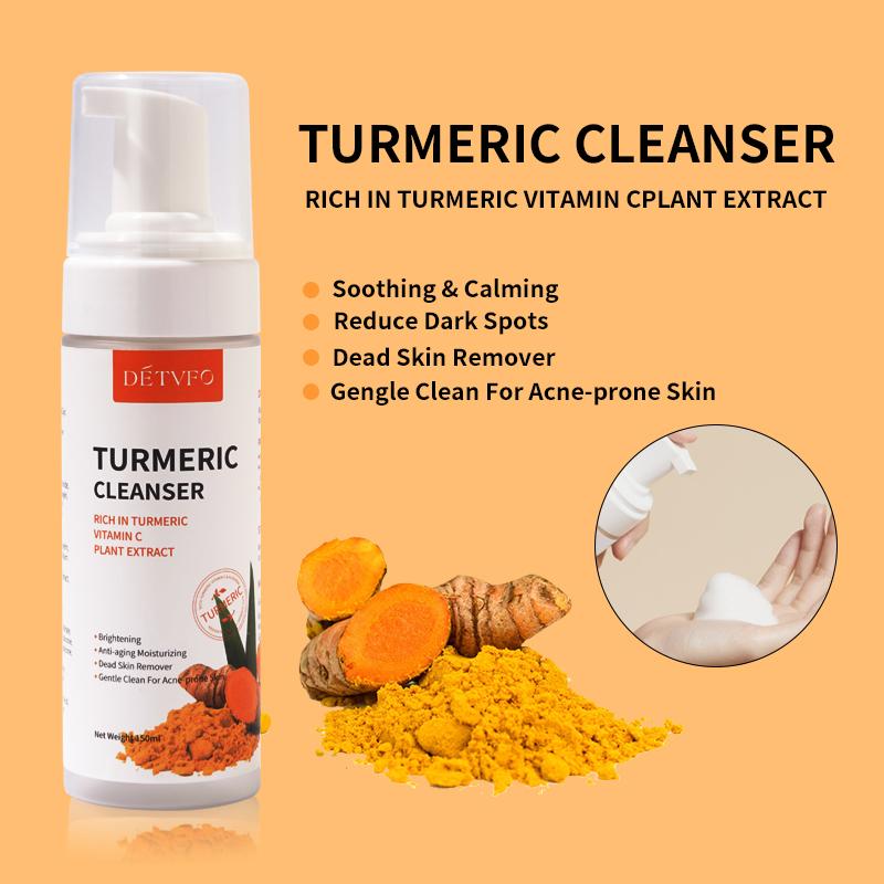 Turmeric skin care set (five pieces).