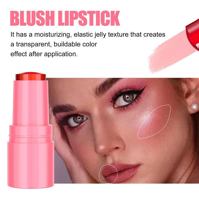 Jelly Blush & Lip Gloss Set, 4 Counts set Natural Look Lightweight Blush & Lip Gloss, Beauty & Personal Care Product